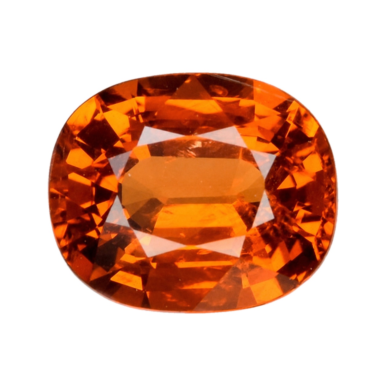 1.98 ct Cushion Garnet, Orange