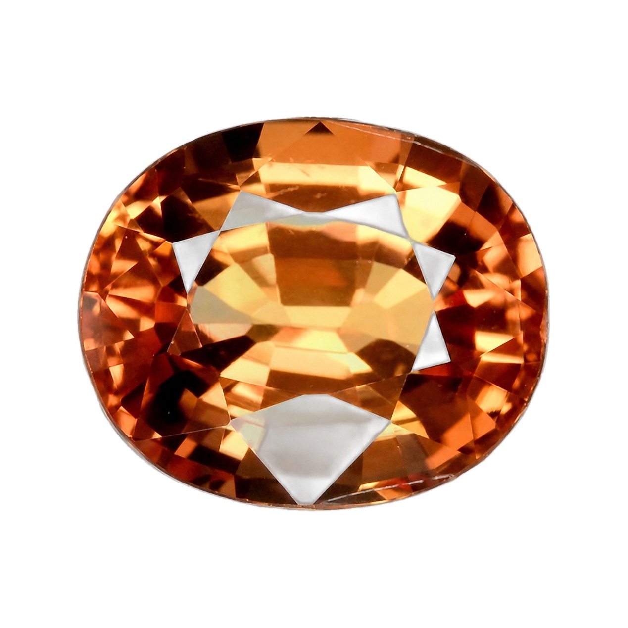 1.13 ct Oval Sapphire, Orangish